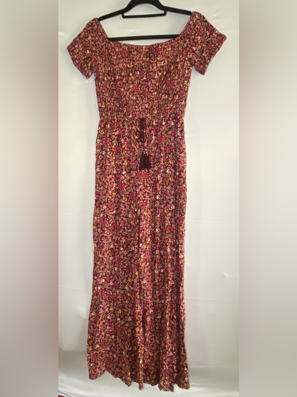 Smocked Top Floral Jumpsuit